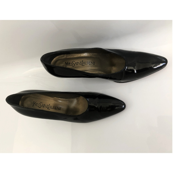 Vintage Yves Saint Laurent Patent Leather Pumps - Picture 3 of 8